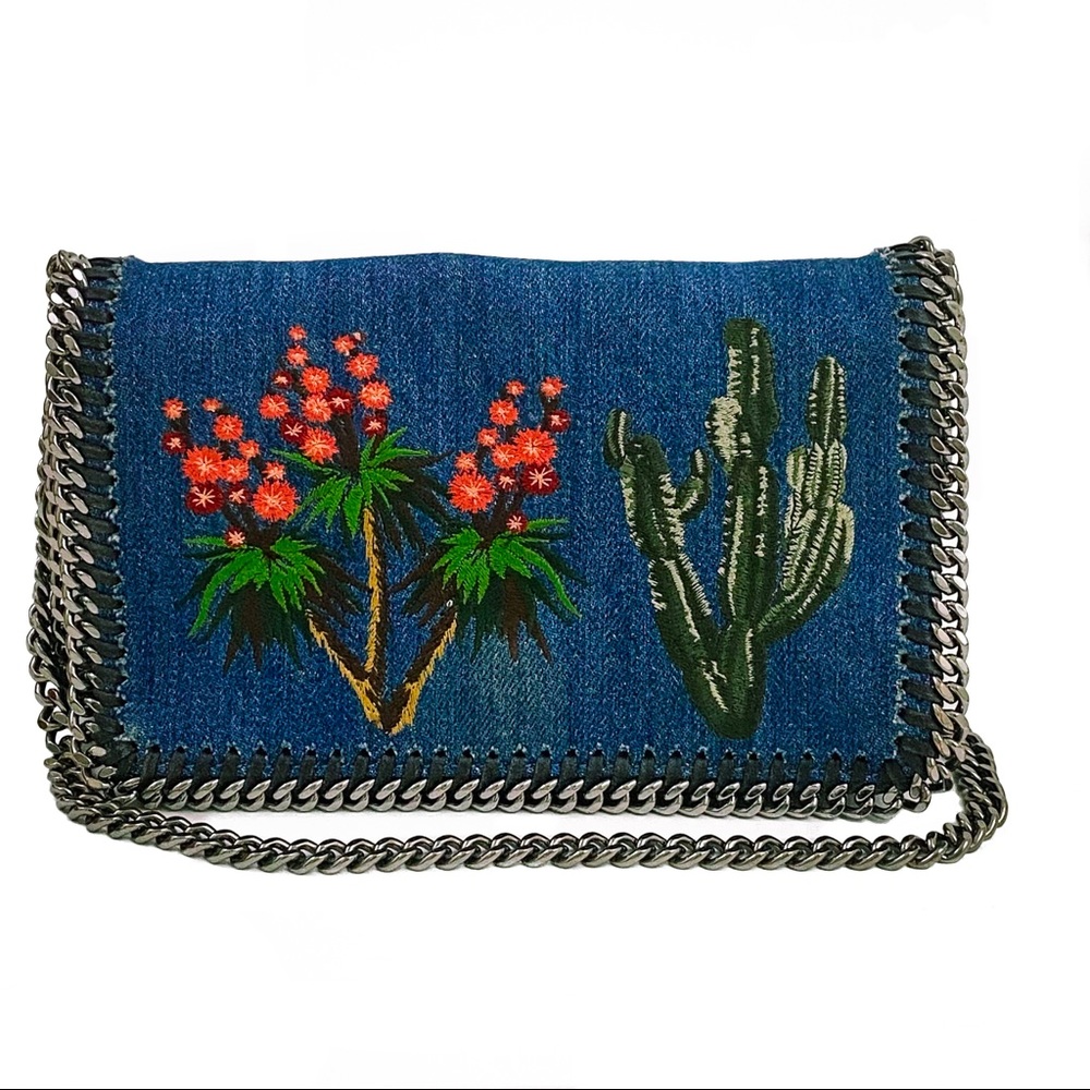 Stella McCartney Desert Denim Falabella Crossbody